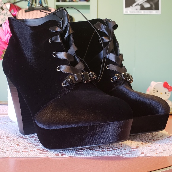 Betsey Johnson Shoes - Betseyville black booties Betsey Johnson